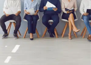 Ambitieuze vrouw aan het solliciteren -Esenzz